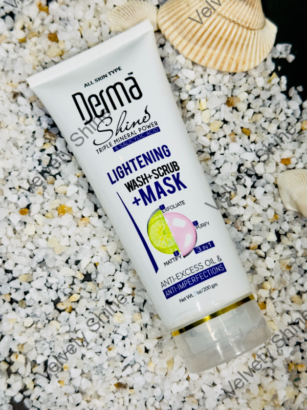 Derma Shine Lightening Wash+ Scrub+ Mask (3 in 1)
