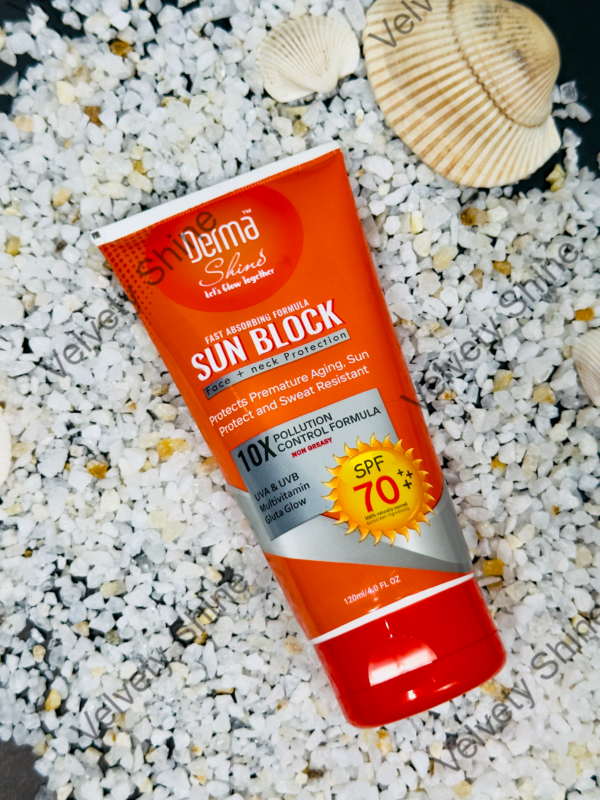 Derma Shine Sunblock SPF 70 Face & Neck-120ml