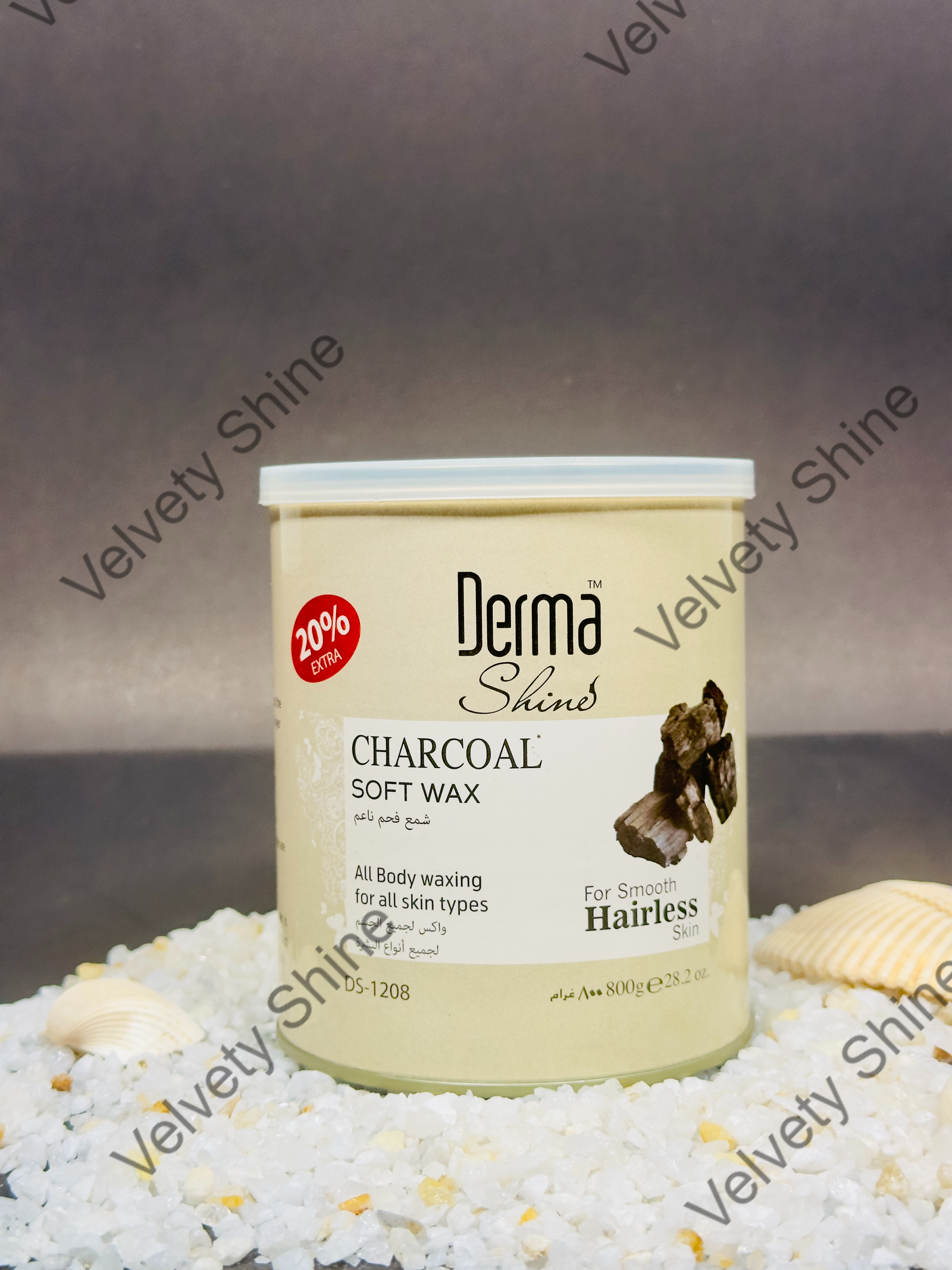 Derma Shine Charcoal Soft Wax